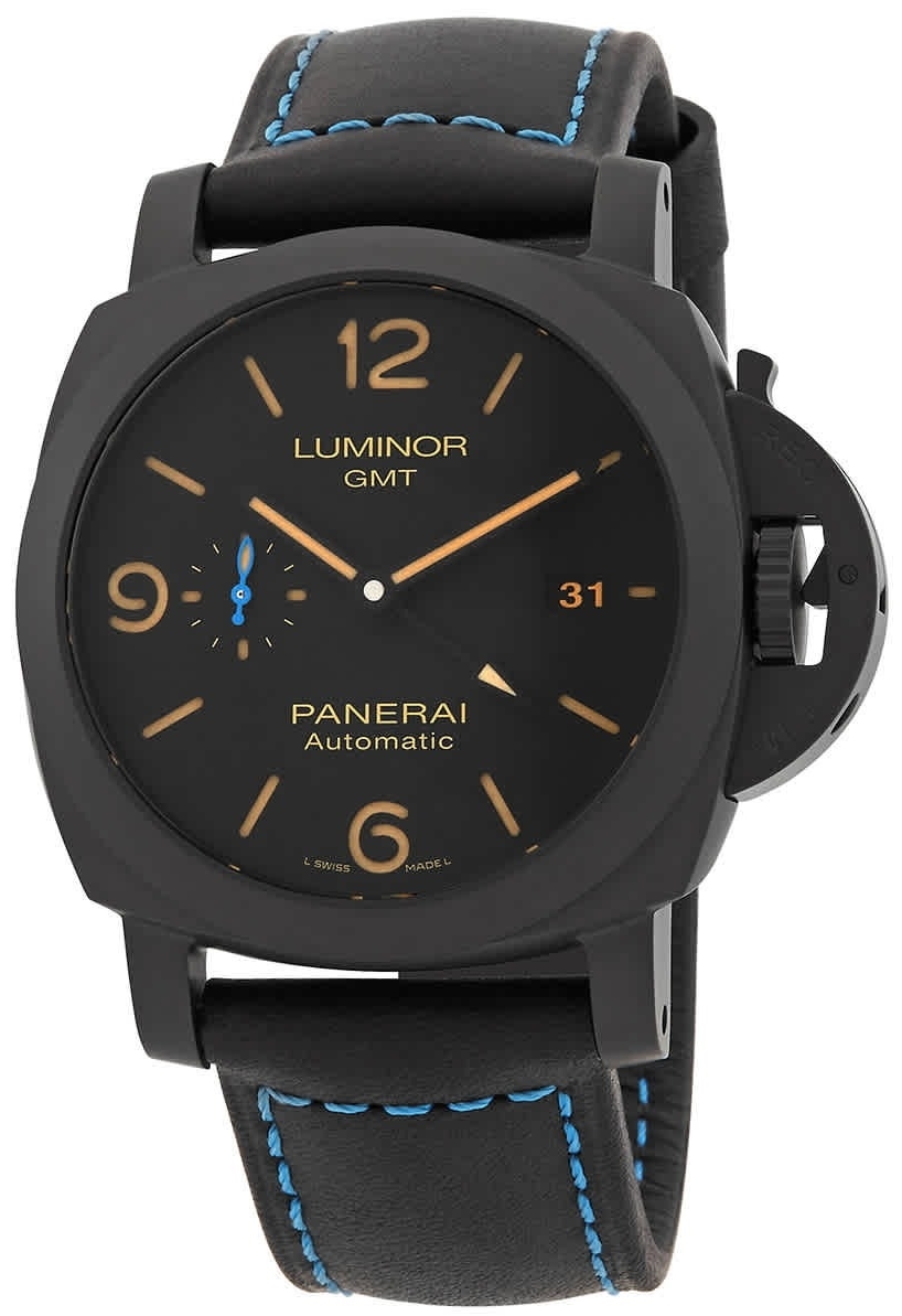 Panerai Miesten kello PAM01441 Luminor Musta/Nahka Ø44 mm