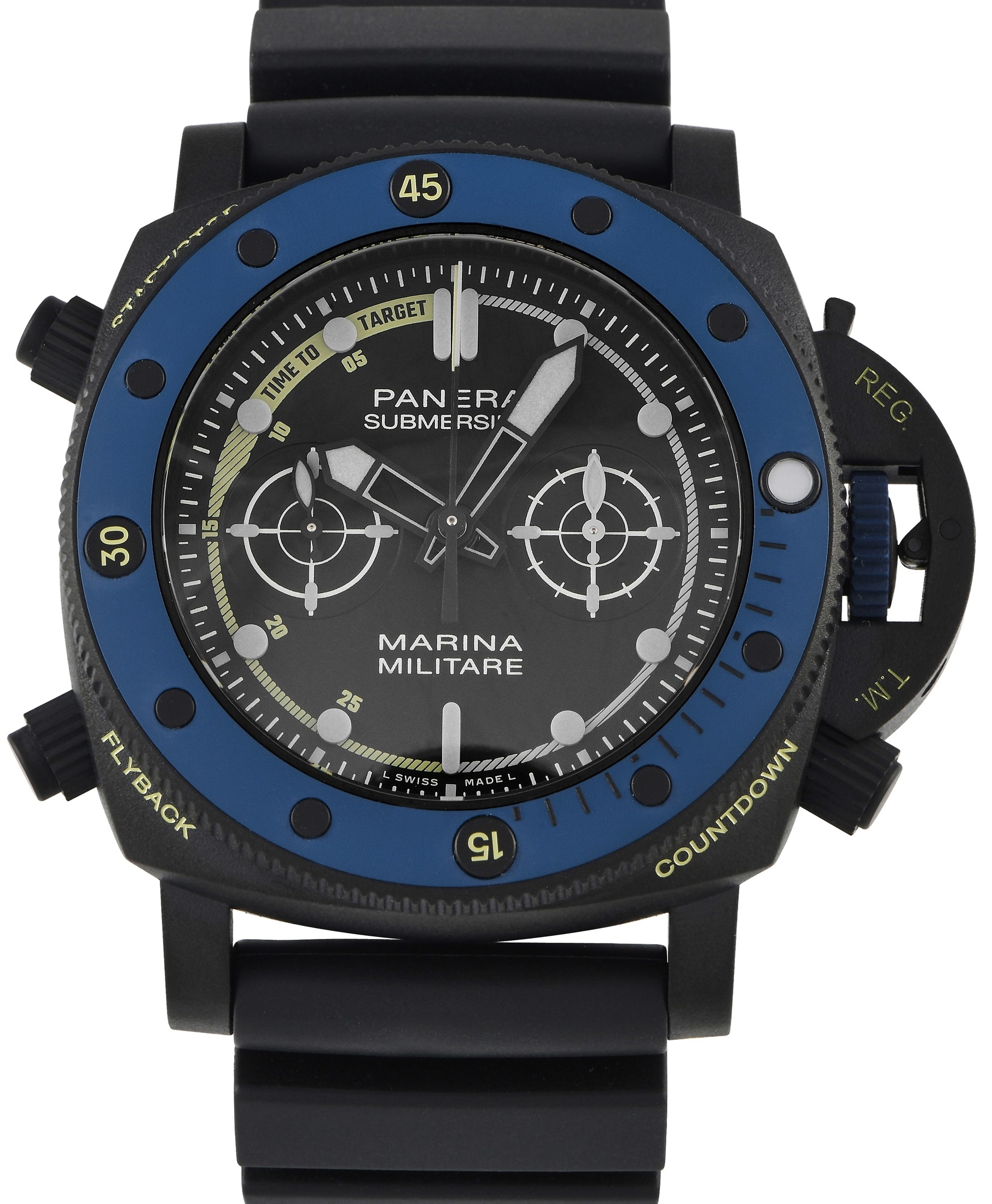 Panerai Miesten kello PAM02239 Submersible Musta/Kumi Ø47 mm