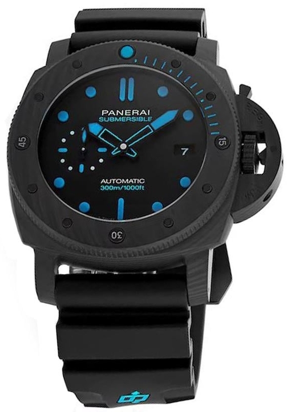 Panerai Miesten kello PAM02616 Submersible Musta/Kumi Ø47 mm