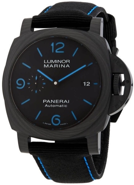 Panerai Miesten kello PAM02661 Luminor Musta/Tekstiili Ø44 mm