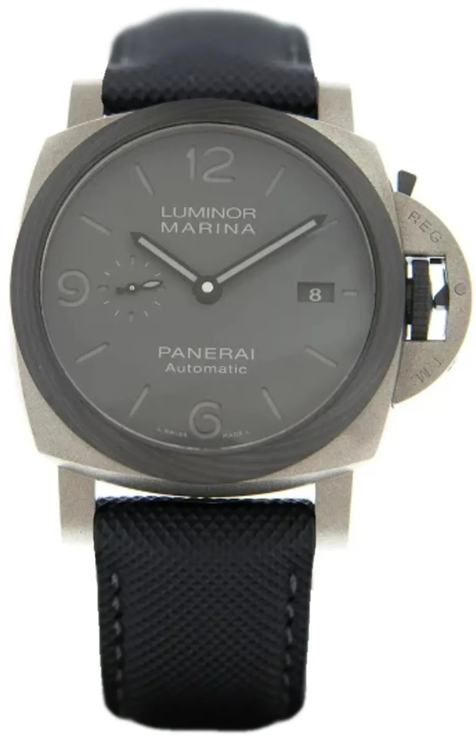 Panerai Miesten kello PAM02662 Luminor Harmaa/Tekstiili Ø44 mm