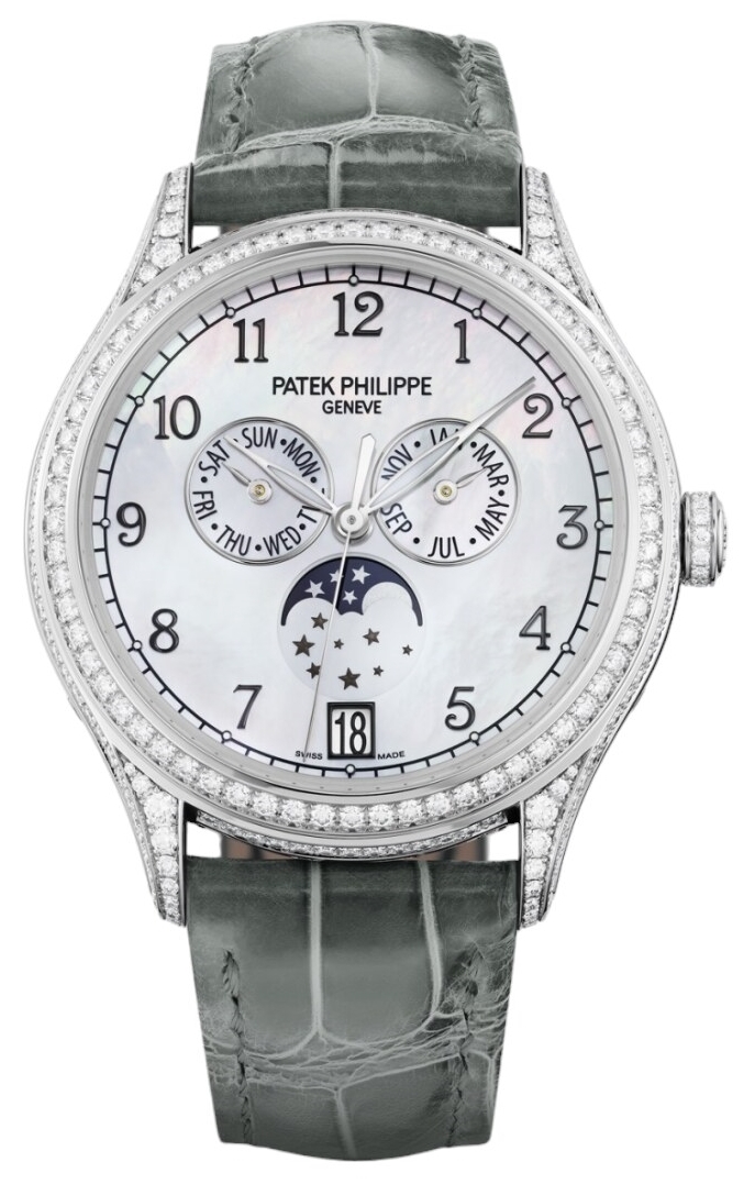 Patek Philippe Naisten kello 4948G-010 Complications Valkoinen/Nahka