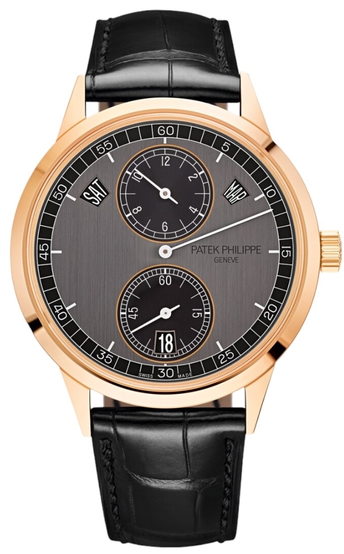 Patek Philippe Miesten kello 5235/50R/001 Complications Harmaa/Nahka