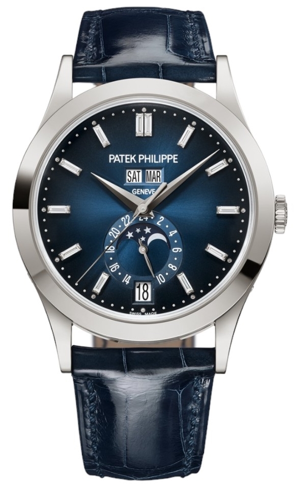 Patek Philippe Miesten kello 5396G-017 Complications Sininen/Nahka