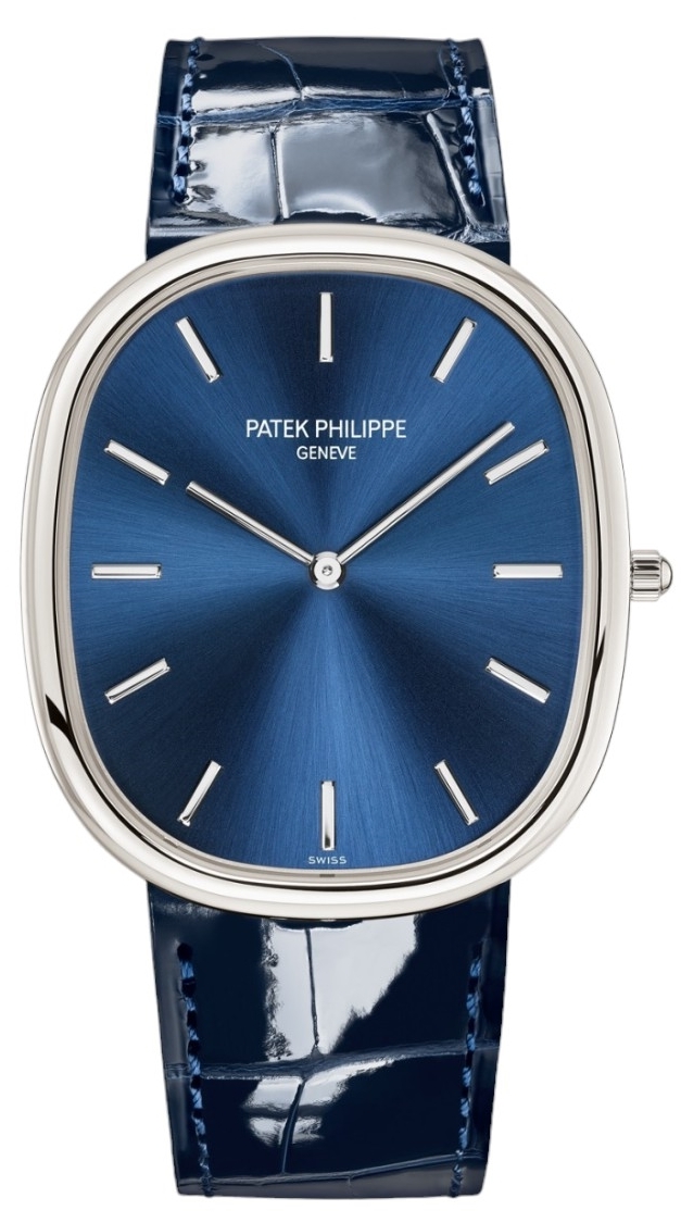 Patek Philippe Miesten kello 5738P/001 Golden Ellipse Sininen/Nahka