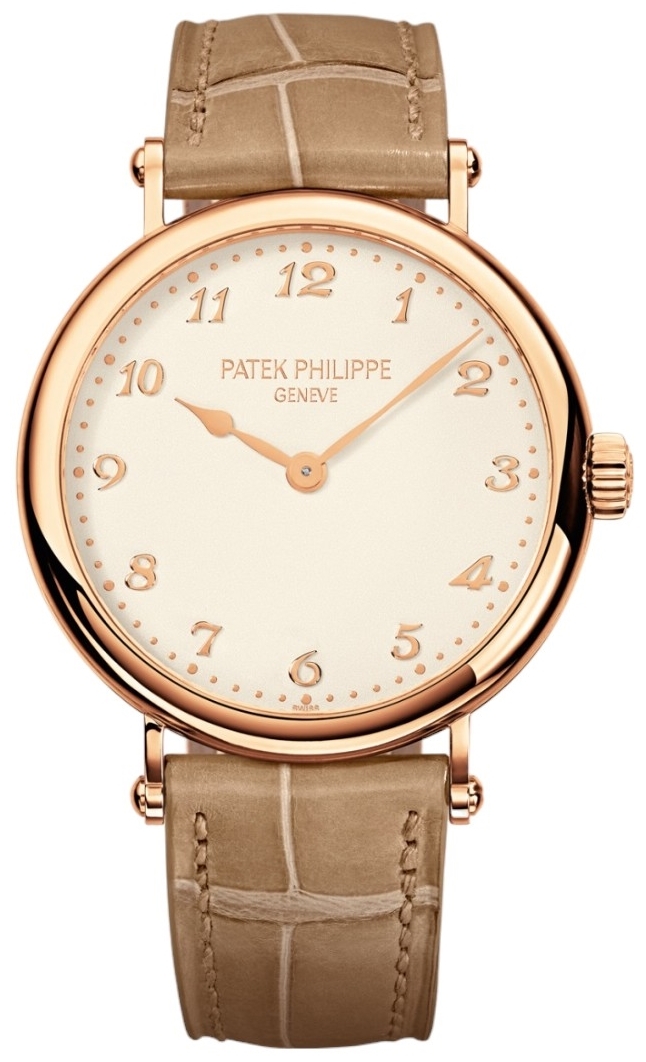 Patek Philippe Naisten kello 7200R-001 Calatrava Hopea/Nahka Ø34.6 mm