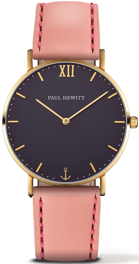 Paul Hewitt Naisten kello PH-6455127K Sailor Line Musta/Nahka Ø36 mm