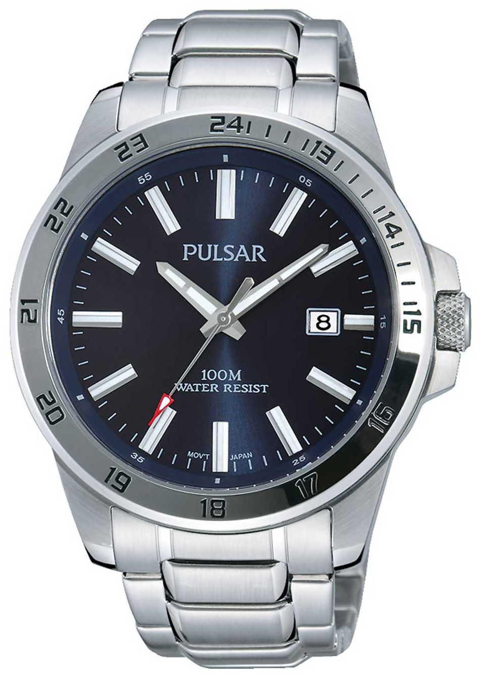 Pulsar Miesten kello PS9331X1 Dress Sininen/Teräs Ø43 mm