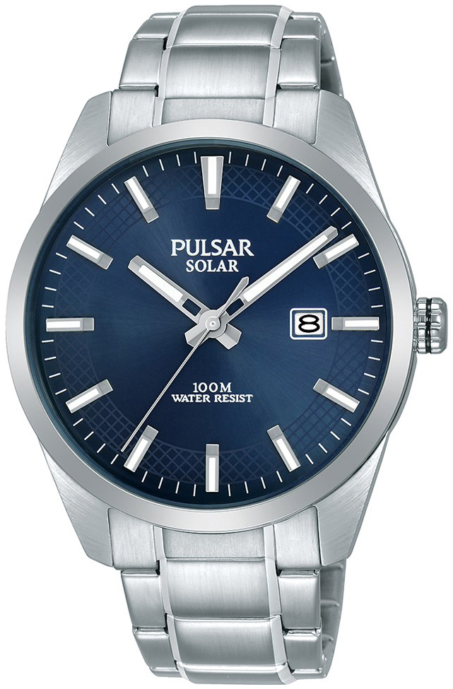 Pulsar Solar Miesten kello PX3181X1 Sininen/Teräs Ø40 mm