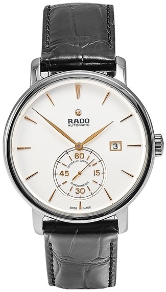 Rado Miesten kello R14053016 Diamaster Valkoinen/Nahka Ø38 mm