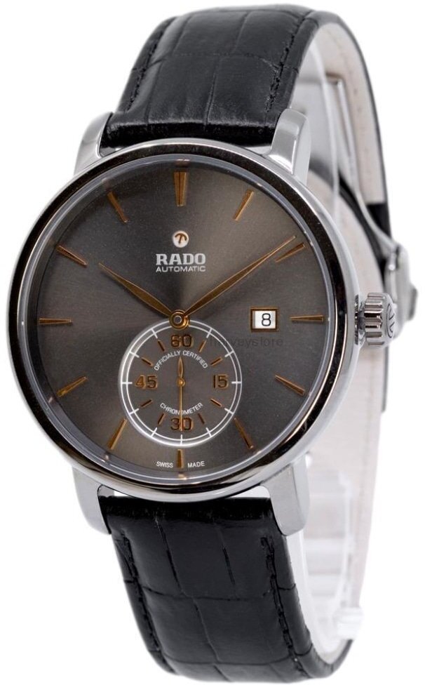 Rado Miesten kello R14053106 Diamaster Harmaa/Nahka Ø38 mm