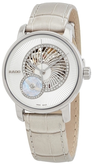 Rado Naisten kello R14056935 Diamaster Valkoinen/Nahka Ø35 mm