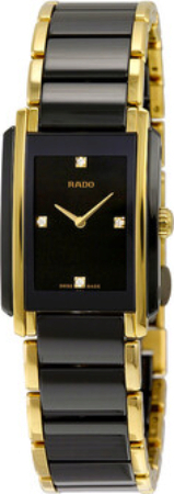 Rado Naisten kello R20845712 Integral Musta/Kullansävytetty teräs