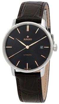 Rado Miesten kello R22860165 Coupole Musta/Nahka Ø37.7 mm