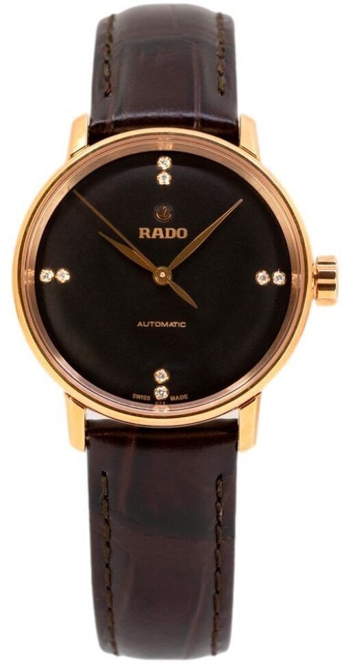 Rado Naisten kello R22865755 Coupole Musta/Nahka Ø32 mm