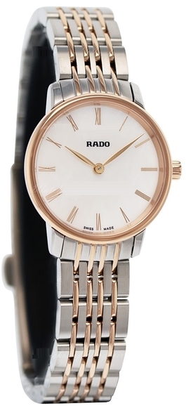 Rado Naisten kello R22897933 Coupole Valkoinen/Punakultasävyinen