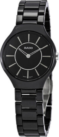 Rado 1 Naisten kello R27742162 Musta/Keraaminen Ø30 mm