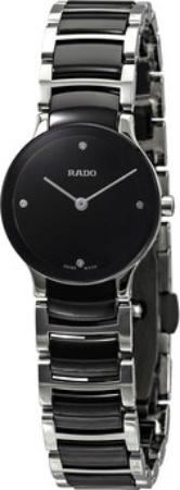 Rado Naisten kello R30191712 Centrix Musta/Teräs Ø23 mm