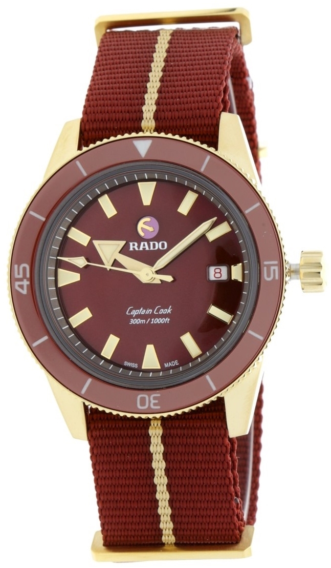 Rado Miesten kello R32504407 Captain Cook Punainen/Tekstiili Ø42 mm