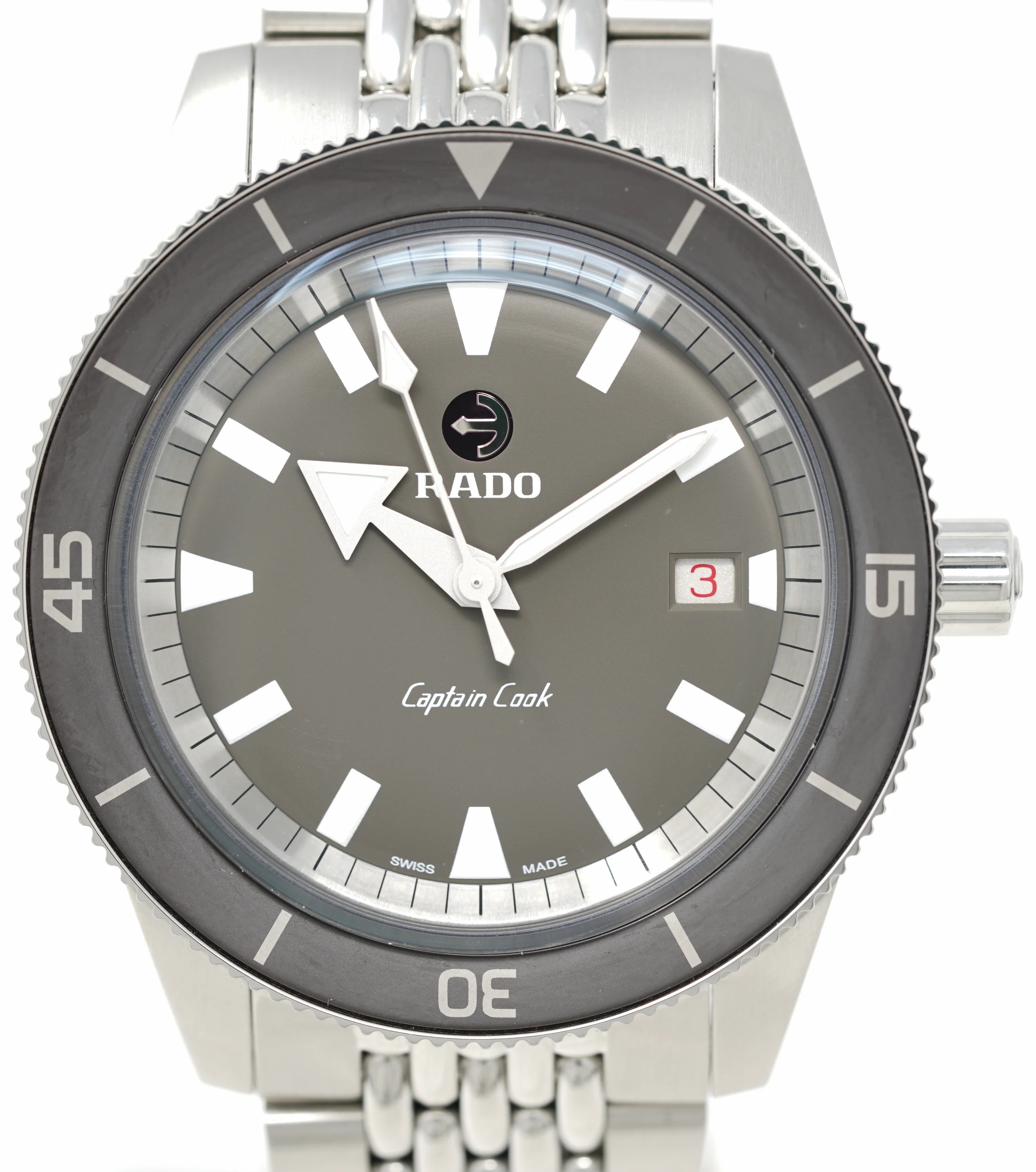Rado Miesten kello R32505018 Captain Cook Harmaa/Tekstiili Ø42 mm