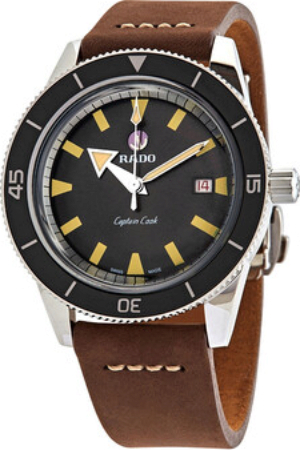 Rado Miesten kello R32505305 Captain Cook Musta/Nahka Ø42 mm