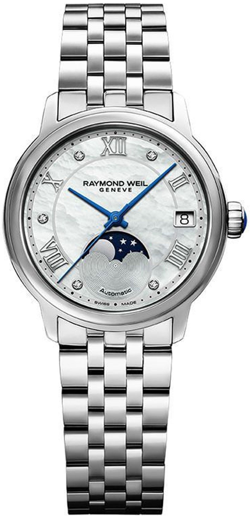 Raymond Weil Naisten kello 2139-ST-00965 Maestro Valkoinen/Teräs