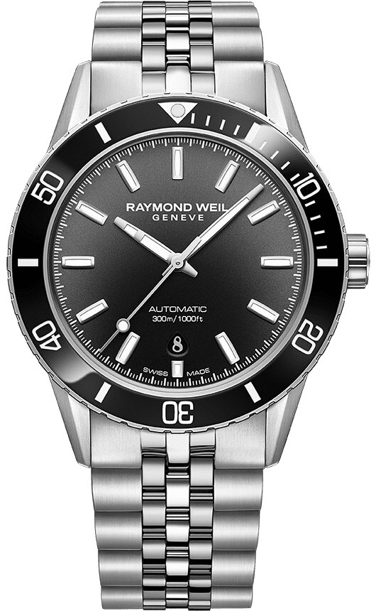 Raymond Weil Miesten kello 2775-ST1-20051 Freelancer Musta/Teräs