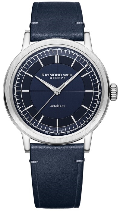 Raymond Weil Miesten kello 2925-STC-50001 Millesime Sininen/Nahka