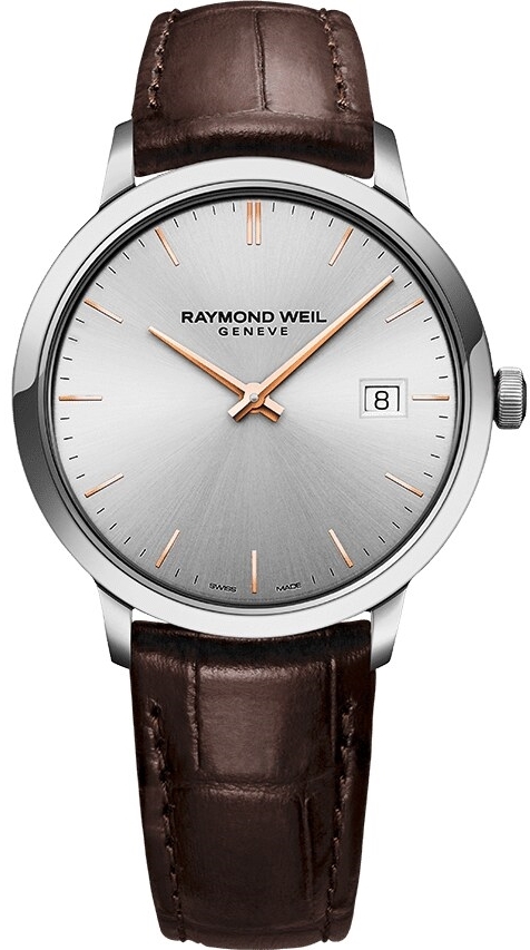 Raymond Weil Miesten kello 5485-SL5-65001 Toccata Hopea/Nahka Ø39 mm