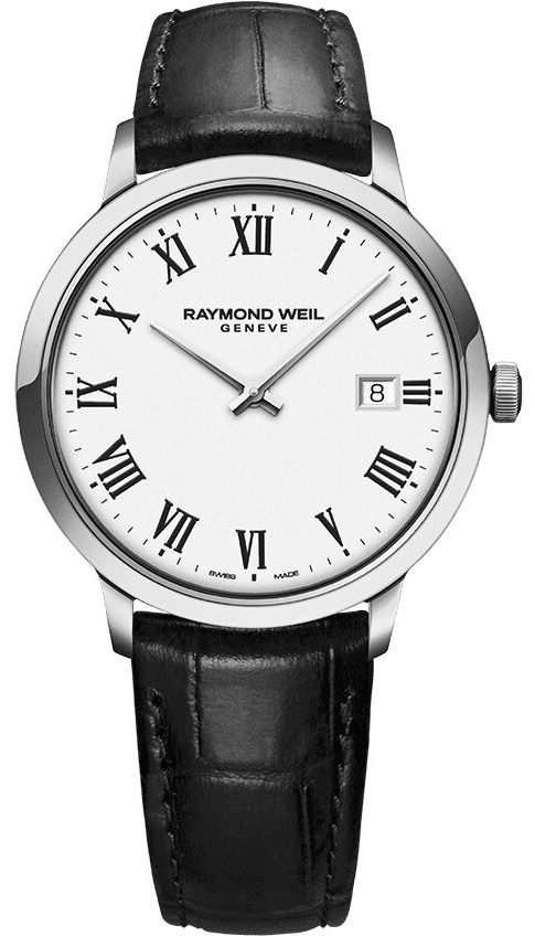 Raymond Weil Miesten kello 5485-STC-00300 Toccata Valkoinen/Nahka