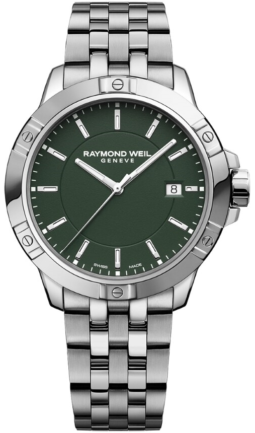 Raymond Weil Miesten kello 8160-ST-52041 Tango Vihreä/Teräs Ø41 mm