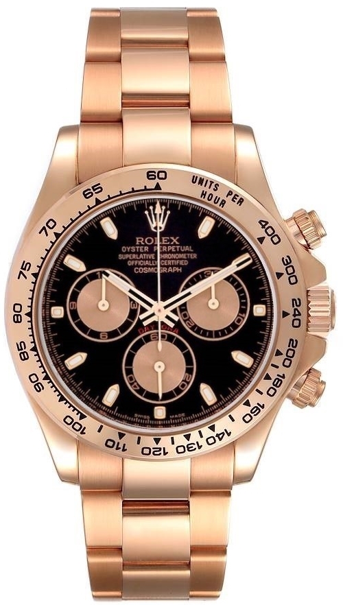 Rolex 116505-0008 Cosmograph Daytona Musta/18K punakultaa Ø40 mm