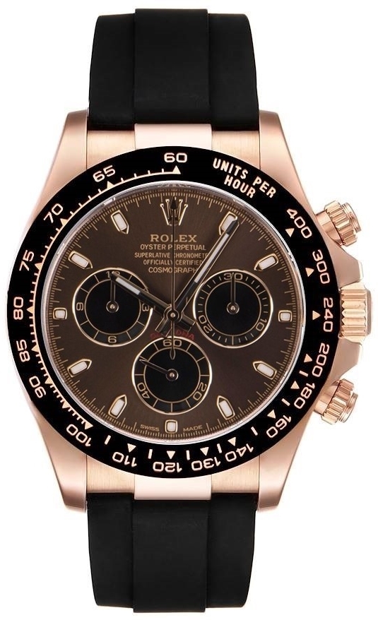 Rolex Miesten kello 116515LN-0041 Cosmograph Daytona Ruskea/Kumi Ø40