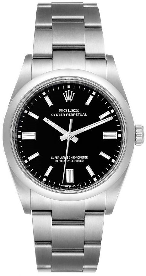 Rolex Miesten kello 126000-0002 Oyster Perpetual 36 Musta/Teräs Ø36