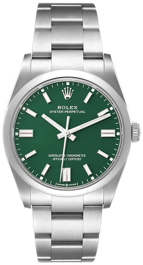 Rolex Miesten kello 126000-0005 Oyster Perpetual 36 Vihreä/Teräs