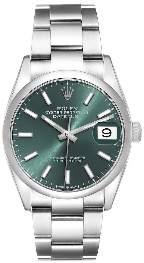 Rolex Naisten kello 126200-0024 Datejust 36 Vihreä/Teräs Ø36 mm