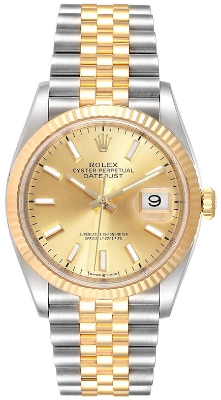 Rolex Naisten kello 126233-0015 Datejust 36 Kullattu/18K keltakultaa