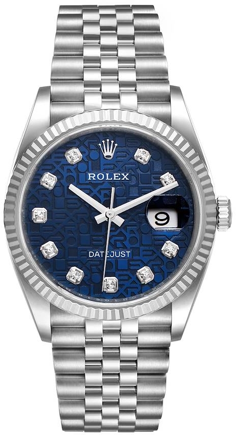 Rolex Miesten kello 126234-0011 Datejust 36 Sininen/Teräs Ø36 mm