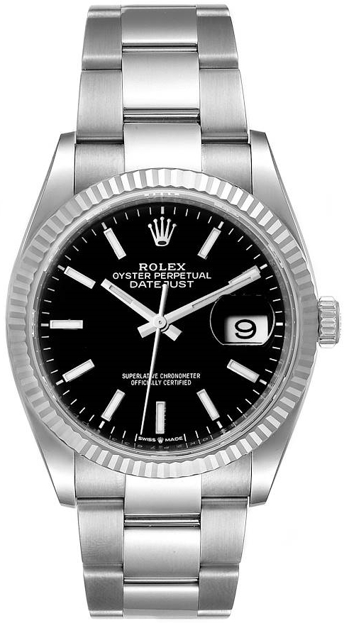 Rolex Naisten kello 126234-0016 Datejust 36 Musta/Teräs Ø36 mm