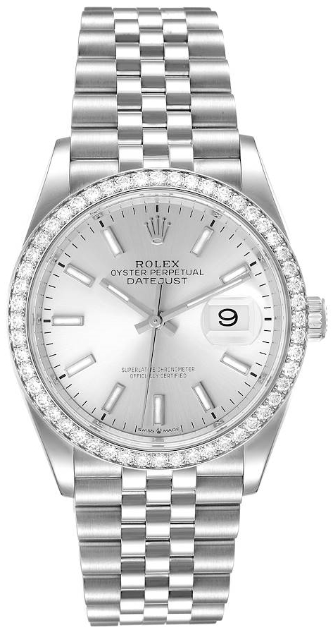 Rolex Naisten kello 126284RBR-0005 Datejust 36 Hopea/Teräs Ø36 mm