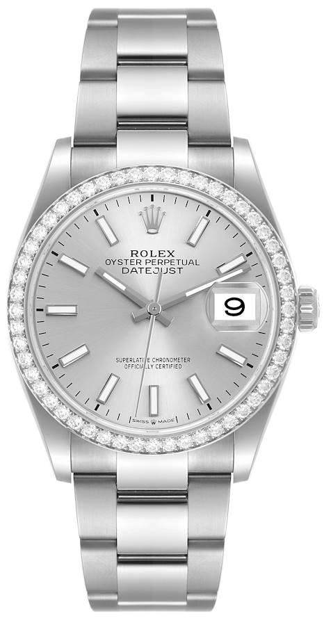 Rolex Naisten kello 126284RBR-0006 Datejust 36 Hopea/Teräs Ø36 mm