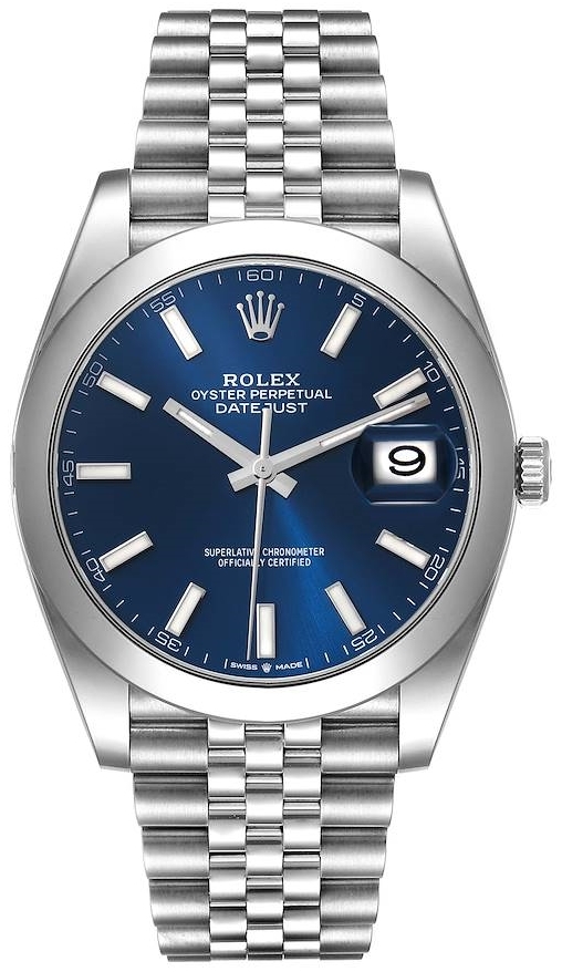 Rolex Miesten kello 126300-0002 Datejust 41 Sininen/Teräs Ø41 mm