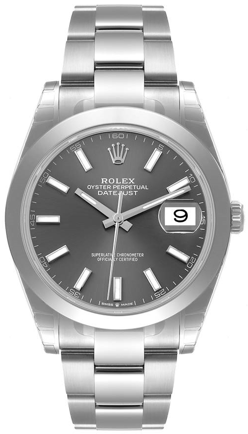 Rolex Miesten kello 126300-0007 Datejust 41 Harmaa/Teräs Ø41 mm