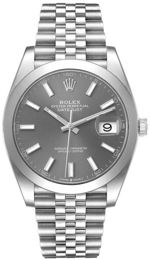 Rolex Miesten kello 126300-0008 Datejust 41 Harmaa/Teräs Ø41 mm