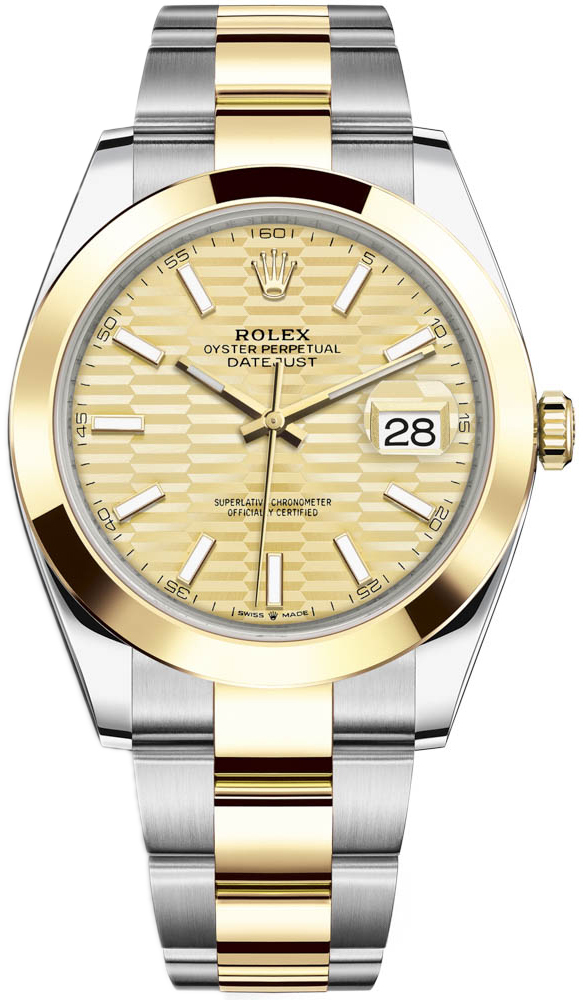 Rolex Miesten kello 126303-0021 Datejust 41 Kullattu/18K keltakultaa