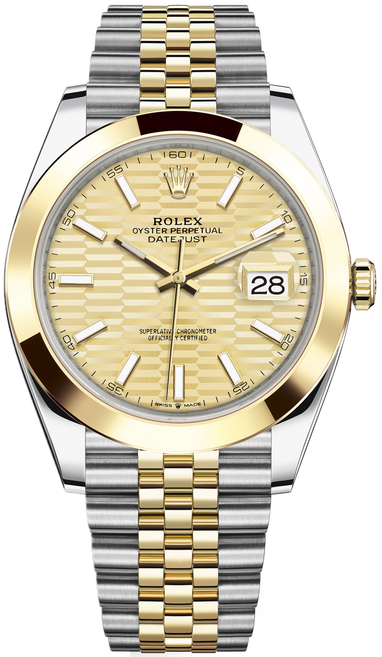 Rolex Miesten kello 126303-0022 Datejust 41 Kullattu/18K keltakultaa