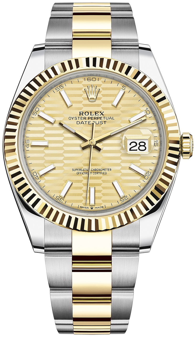 Rolex Miesten kello 126333-0021 Datejust 41 Kullattu/18K keltakultaa