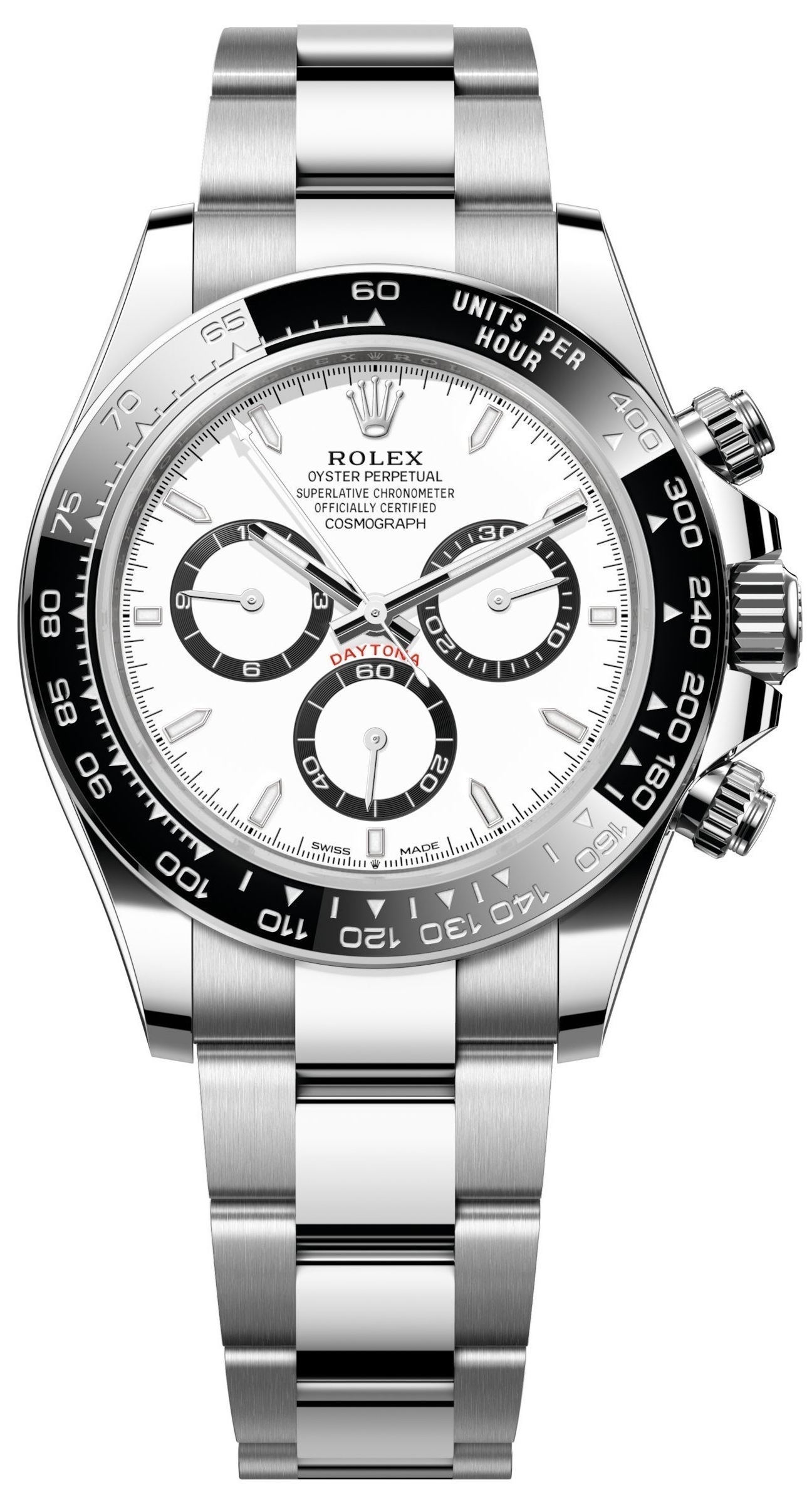 Rolex Miesten kello 126500LN-0001 Cosmograph Daytona Valkoinen/Teräs