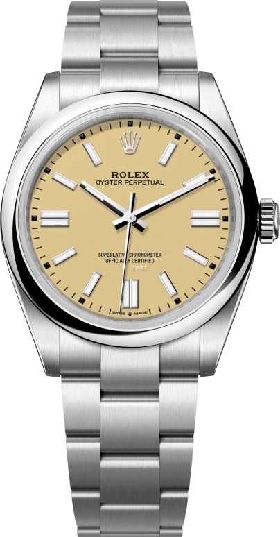 Rolex Miesten kello 134300-0007 Oyster Perpetual 41 Beige/Teräs Ø41