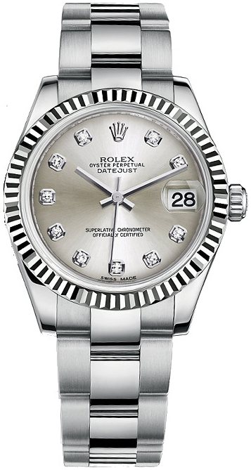 Rolex Naisten kello 178274-0030 Datejust 31 Hopea/Teräs Ø31 mm